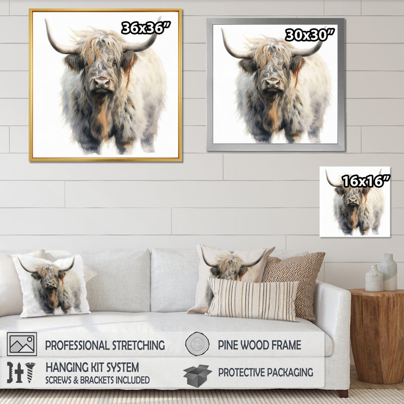 Union Rustic Wild Yak VI Framed On Canvas Print Wayfair